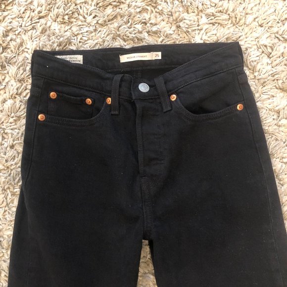 Levi's Wedgie Straight Black - 25 - Picture 6 of 10